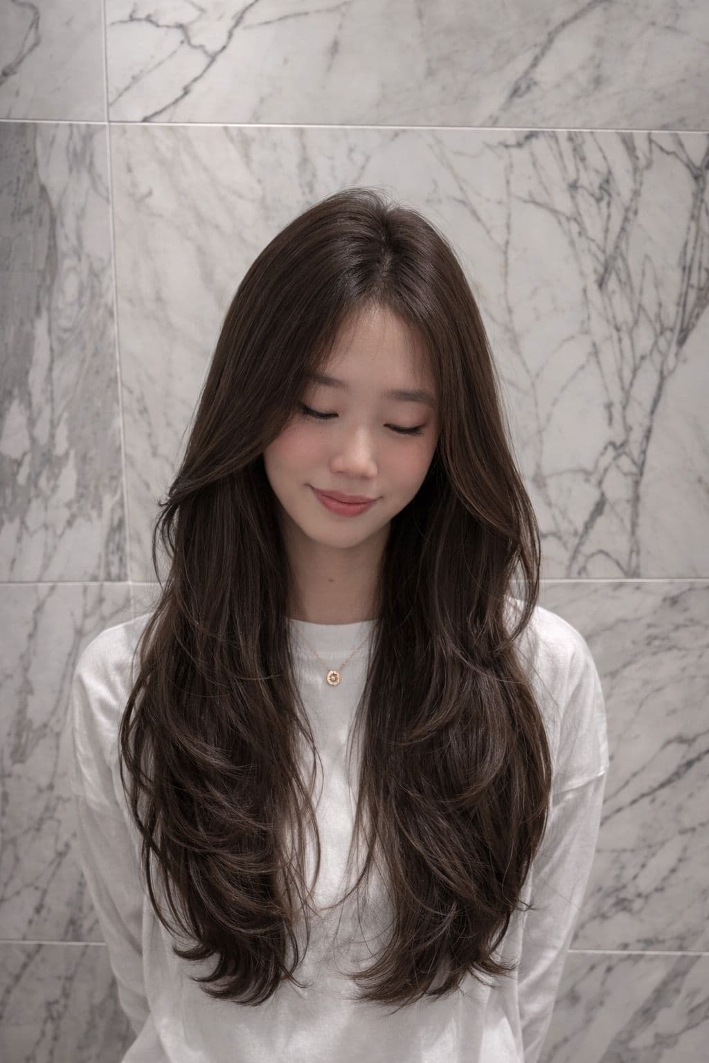 Korean women's hair style by JUNO HAIR Myeongdong 2nd Branch — Korean Wave perm, Olaplex balayage color, signature cut · case 5